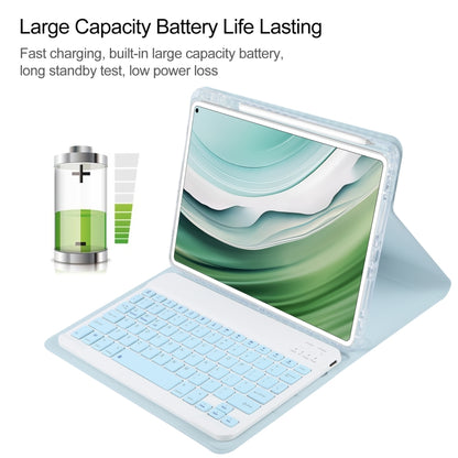 Square Button Bluetooth Keyboard Rotatable Holder Leather Case, For Huawei MatePad Pro 11 2024 / 2022, For Huawei MatePad Air 11.5, For Huawei MatePad 11 2023 / 2021