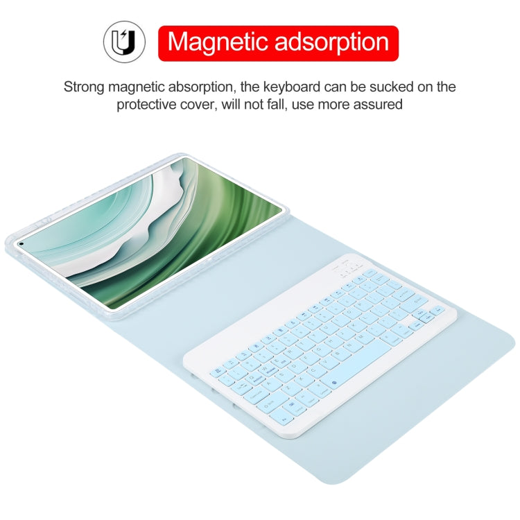 Square Button Bluetooth Keyboard Rotatable Holder Leather Case, For Huawei MatePad Pro 11 2024 / 2022, For Huawei MatePad Air 11.5, For Huawei MatePad 11 2023 / 2021