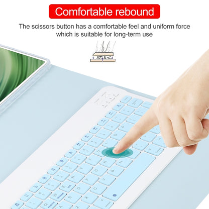 Square Button Bluetooth Keyboard Rotatable Holder Leather Case, For Huawei MatePad Pro 11 2024 / 2022, For Huawei MatePad Air 11.5, For Huawei MatePad 11 2023 / 2021