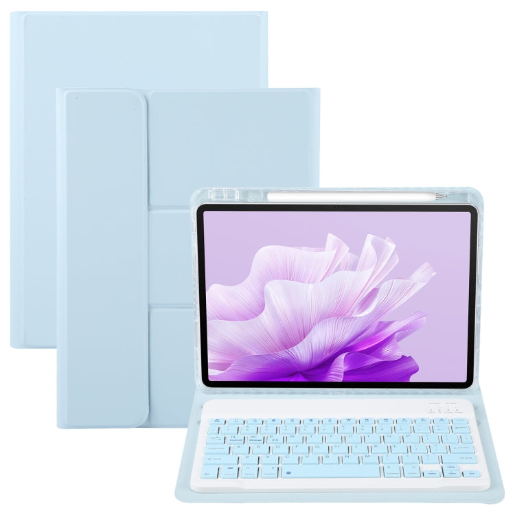 Square Button Bluetooth Keyboard Rotatable Holder Leather Case, For Huawei MatePad Pro 11 2024 / 2022, For Huawei MatePad Air 11.5, For Huawei MatePad 11 2023 / 2021