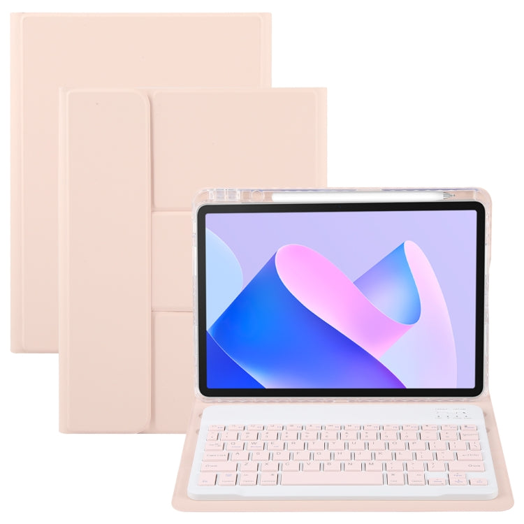 Square Button Bluetooth Keyboard Rotatable Holder Leather Case, For Huawei MatePad Pro 11 2024 / 2022, For Huawei MatePad Air 11.5, For Huawei MatePad 11 2023 / 2021