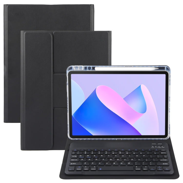 Square Button Bluetooth Keyboard Rotatable Holder Leather Case, For Huawei MatePad Pro 11 2024 / 2022, For Huawei MatePad Air 11.5, For Huawei MatePad 11 2023 / 2021