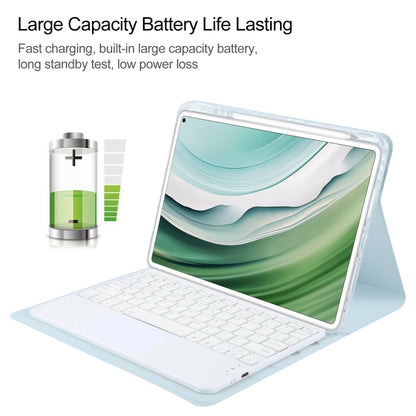 Square Button Bluetooth Keyboard Rotatable Holder Leather Case with Touchpad, For Huawei MatePad Pro 11 2024 / 2022, For Huawei MatePad Air 11.5, For Huawei MatePad 11 2023 / 2021