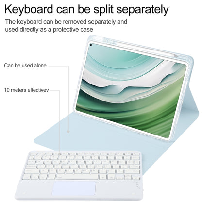 Square Button Bluetooth Keyboard Rotatable Holder Leather Case with Touchpad, For Huawei MatePad Pro 11 2024 / 2022, For Huawei MatePad Air 11.5, For Huawei MatePad 11 2023 / 2021