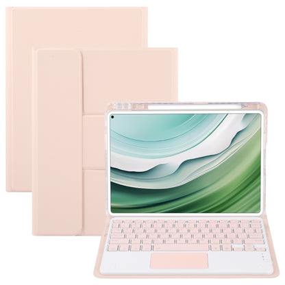 Square Button Bluetooth Keyboard Rotatable Holder Leather Case with Touchpad, For Huawei MatePad Pro 11 2024 / 2022, For Huawei MatePad Air 11.5, For Huawei MatePad 11 2023 / 2021