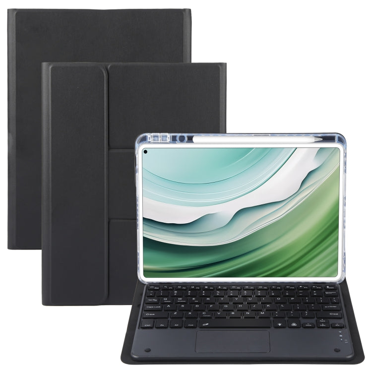 Square Button Bluetooth Keyboard Rotatable Holder Leather Case with Touchpad, For Huawei MatePad Pro 11 2024 / 2022, For Huawei MatePad Air 11.5, For Huawei MatePad 11 2023 / 2021