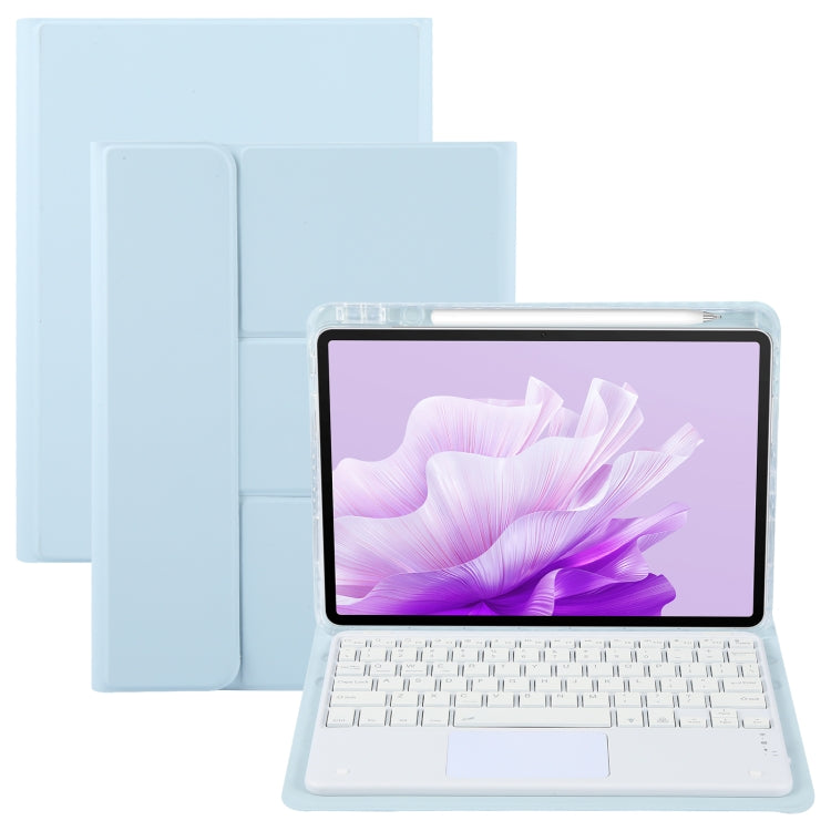 Square Button Bluetooth Keyboard Rotatable Holder Leather Case with Touchpad, For Huawei MatePad Pro 11 2024 / 2022, For Huawei MatePad Air 11.5, For Huawei MatePad 11 2023 / 2021