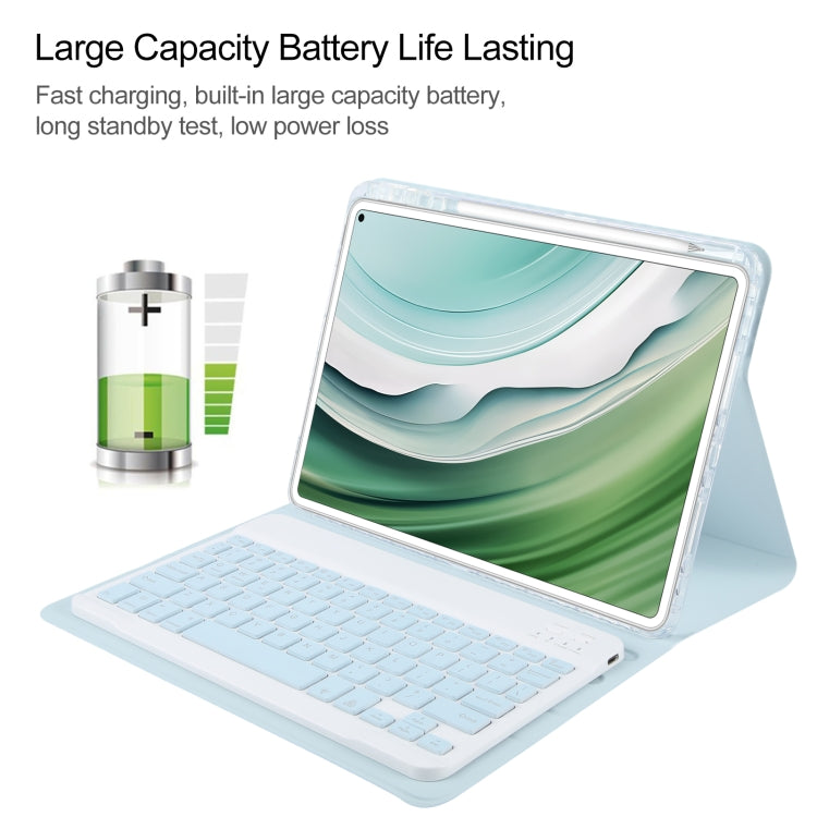 Square Button Backlight Bluetooth Keyboard Rotatable Holder Leather Case, For Huawei MatePad Pro 11 2024 / 2022, For Huawei MatePad Air 11.5, For Huawei MatePad 11 2023 / 2021