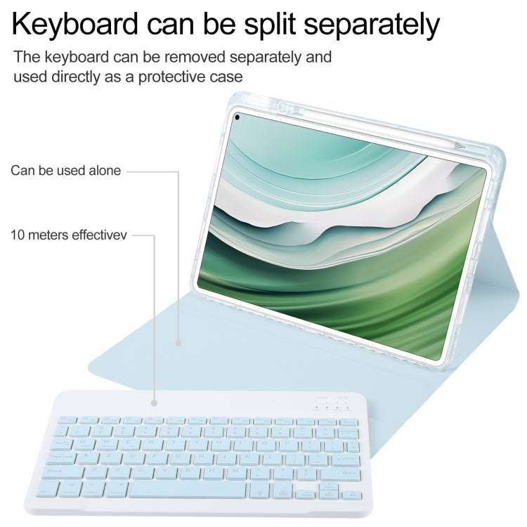 Square Button Backlight Bluetooth Keyboard Rotatable Holder Leather Case, For Huawei MatePad Pro 11 2024 / 2022, For Huawei MatePad Air 11.5, For Huawei MatePad 11 2023 / 2021