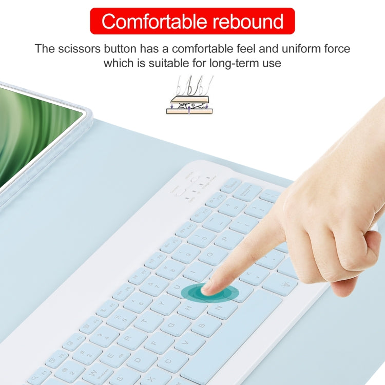 Square Button Backlight Bluetooth Keyboard Rotatable Holder Leather Case, For Huawei MatePad Pro 11 2024 / 2022, For Huawei MatePad Air 11.5, For Huawei MatePad 11 2023 / 2021