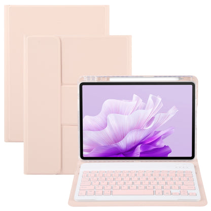 Square Button Backlight Bluetooth Keyboard Rotatable Holder Leather Case, For Huawei MatePad Pro 11 2024 / 2022, For Huawei MatePad Air 11.5, For Huawei MatePad 11 2023 / 2021
