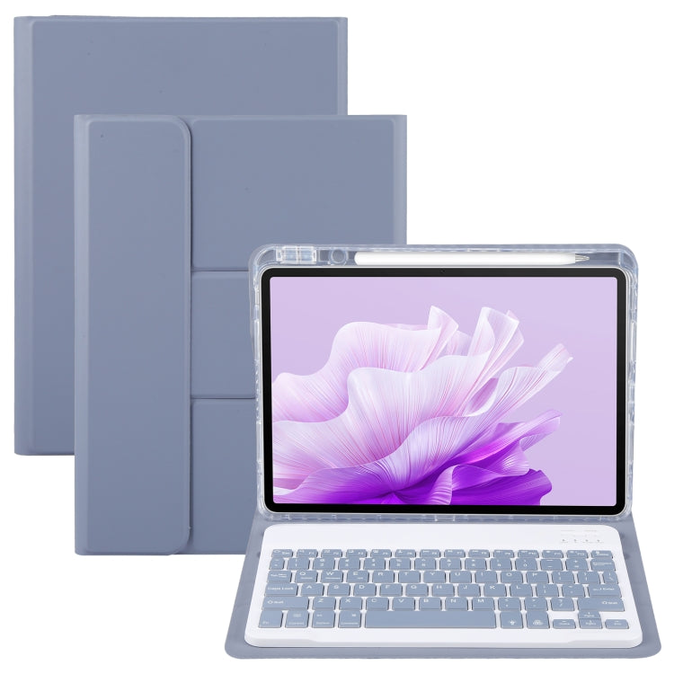 Square Button Backlight Bluetooth Keyboard Rotatable Holder Leather Case, For Huawei MatePad Pro 11 2024 / 2022, For Huawei MatePad Air 11.5, For Huawei MatePad 11 2023 / 2021