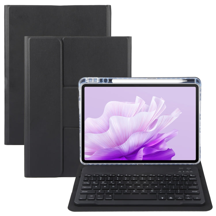 Square Button Backlight Bluetooth Keyboard Rotatable Holder Leather Case, For Huawei MatePad Pro 11 2024 / 2022, For Huawei MatePad Air 11.5, For Huawei MatePad 11 2023 / 2021