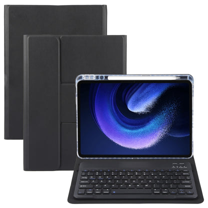 Square Button Bluetooth Keyboard Rotatable Holder Leather Case, Square Button