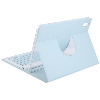 Square Button Backlight Bluetooth Keyboard Rotatable Holder Leather Case, Square Button Backlight