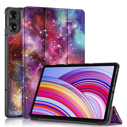 Custer Painted 3-Fold Stand Leather Smart Tablet Case, For Xiaomi Redmi Pad Pro 12.1