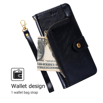Zipper Bag Leather Phone Case, For Motorola Moto G Play 4G 2024