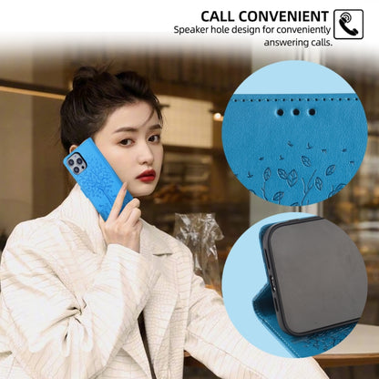 Tree & Deer Embossed Leather Phone Case, For Honor 9X Pro