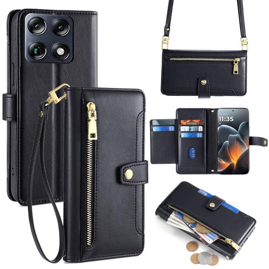 Sheep Texture Cross-body Zipper Wallet Leather Phone Case, For Motorola Moto X70 Air Pro, For Motorola Moto G77 5G, For Motorola Edge 70 Fusion 5G, For Motorola Moto G67 Power 5G, For Motorola Edge 70 5G, For Motorola Moto G06 4G                       ...