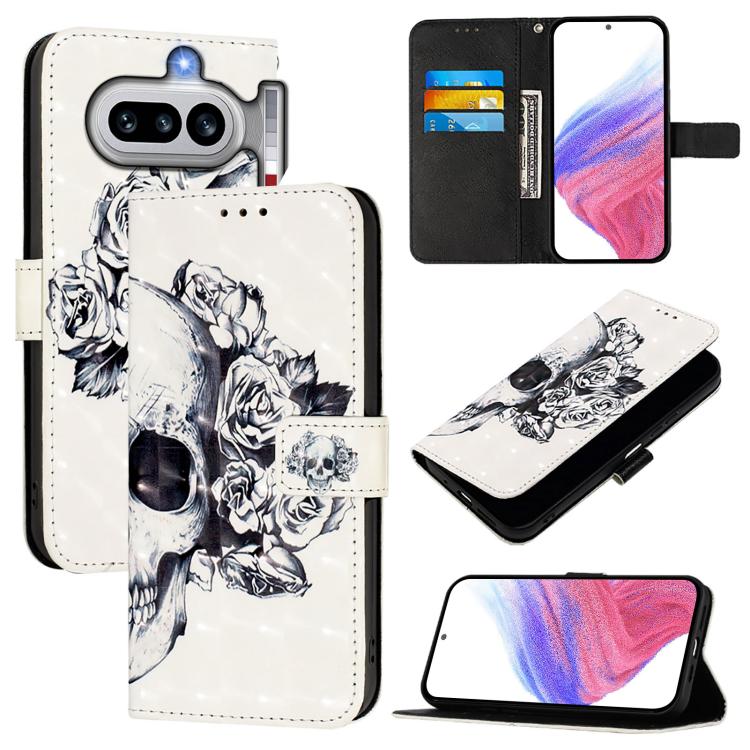3D Painting Horizontal Flip Leather Phone Case, For Nothing Phone 4a Pro, For Nothing Phone 4a, For Nothing CMF Phone 1, For Nothing Phone 2a