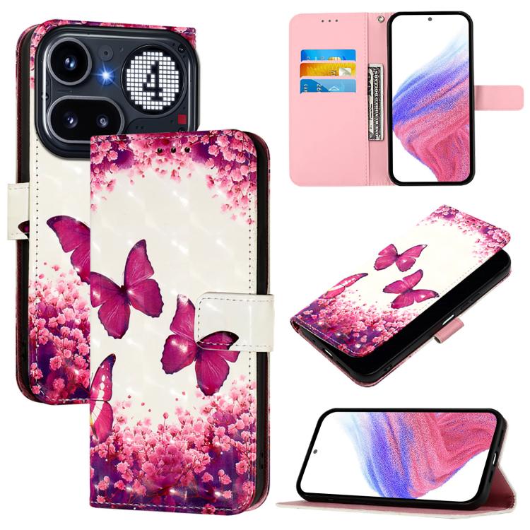 3D Painting Horizontal Flip Leather Phone Case, For Nothing Phone 4a Pro, For Nothing Phone 4a, For Nothing CMF Phone 1, For Nothing Phone 2a