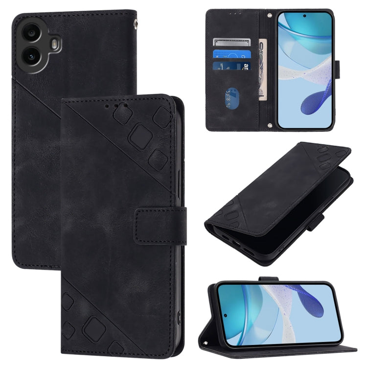 Skin-feel Embossed Leather Phone Case, For Nothing Phone 4a Pro, For Nothing Phone 4a, For Nothing CMF Phone 1, For Nothing Phone 2a