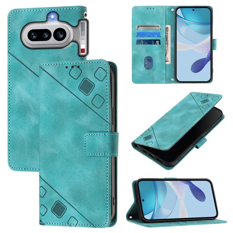 Skin-feel Embossed Leather Phone Case, For Nothing Phone 4a Pro, For Nothing Phone 4a, For Nothing CMF Phone 1, For Nothing Phone 2a