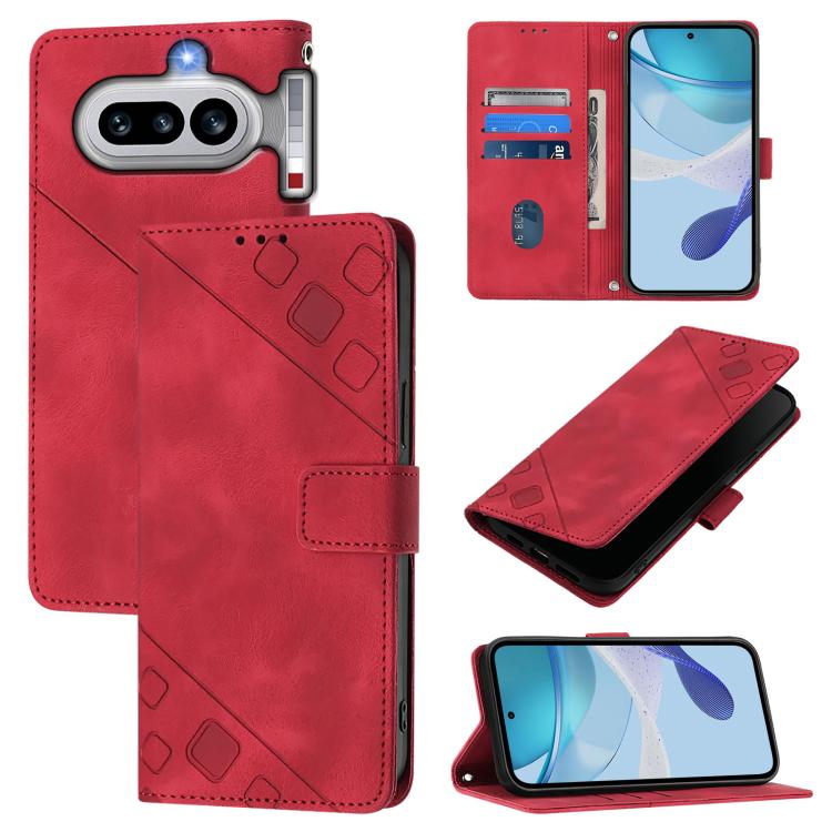 Skin-feel Embossed Leather Phone Case, For Nothing Phone 4a Pro, For Nothing Phone 4a, For Nothing CMF Phone 1, For Nothing Phone 2a