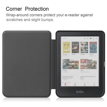 Painted Voltage Caster TPU Leather Smart Tablet Case, For KOBO Clara Colour 2024 / BW