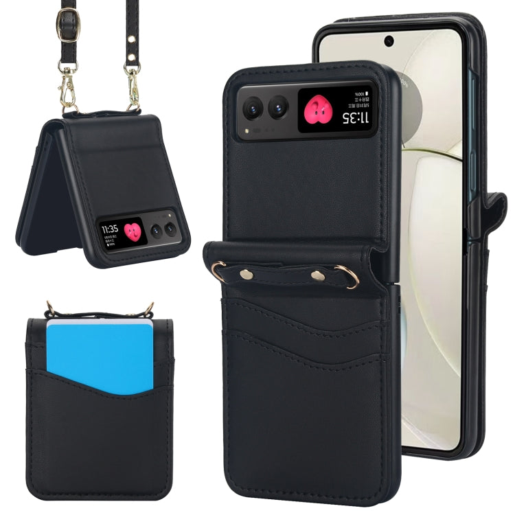 Dual Card Slots Folding Phone Case, For Motorola Razr 40, For Motorola Razr 40 Ultra