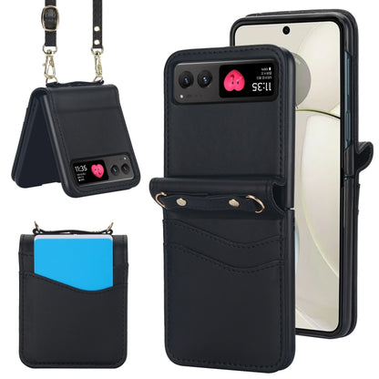 Dual Card Slots Folding Phone Case, For Motorola Razr 40, For Motorola Razr 40 Ultra