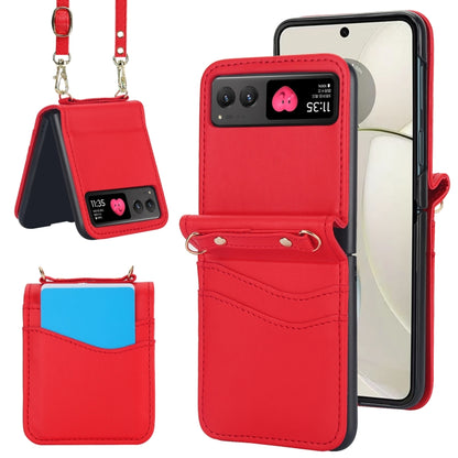 Dual Card Slots Folding Phone Case, For Motorola Razr 40, For Motorola Razr 40 Ultra