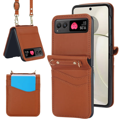 Dual Card Slots Folding Phone Case, For Motorola Razr 40, For Motorola Razr 40 Ultra
