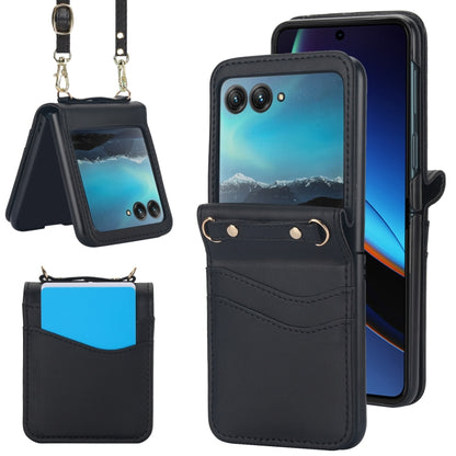 Dual Card Slots Folding Phone Case, For Motorola Razr 40, For Motorola Razr 40 Ultra