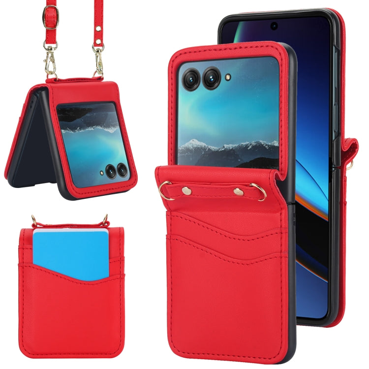 Dual Card Slots Folding Phone Case, For Motorola Razr 40, For Motorola Razr 40 Ultra