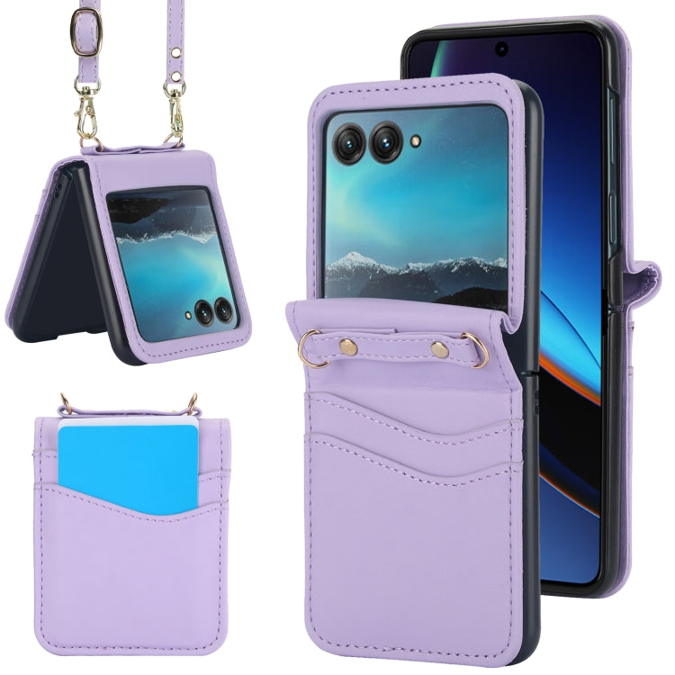 Dual Card Slots Folding Phone Case, For Motorola Razr 40, For Motorola Razr 40 Ultra