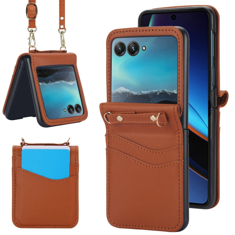 Dual Card Slots Folding Phone Case, For Motorola Razr 40, For Motorola Razr 40 Ultra