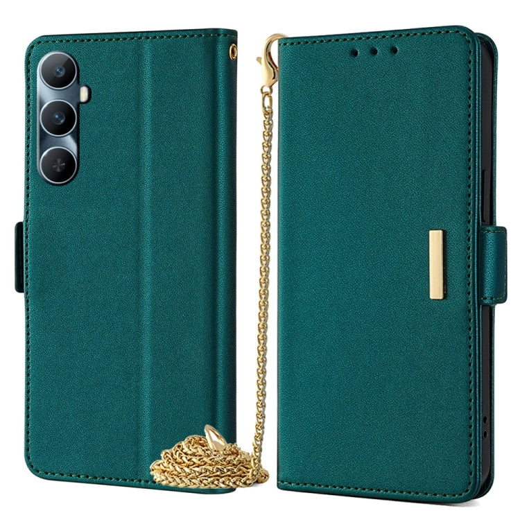 Crossbody Chain Leather Phone Case, For Realme C65 4G
