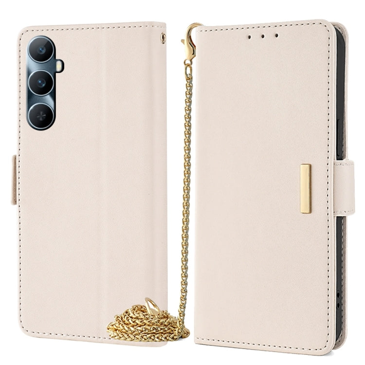 Crossbody Chain Leather Phone Case, For Realme C65 4G
