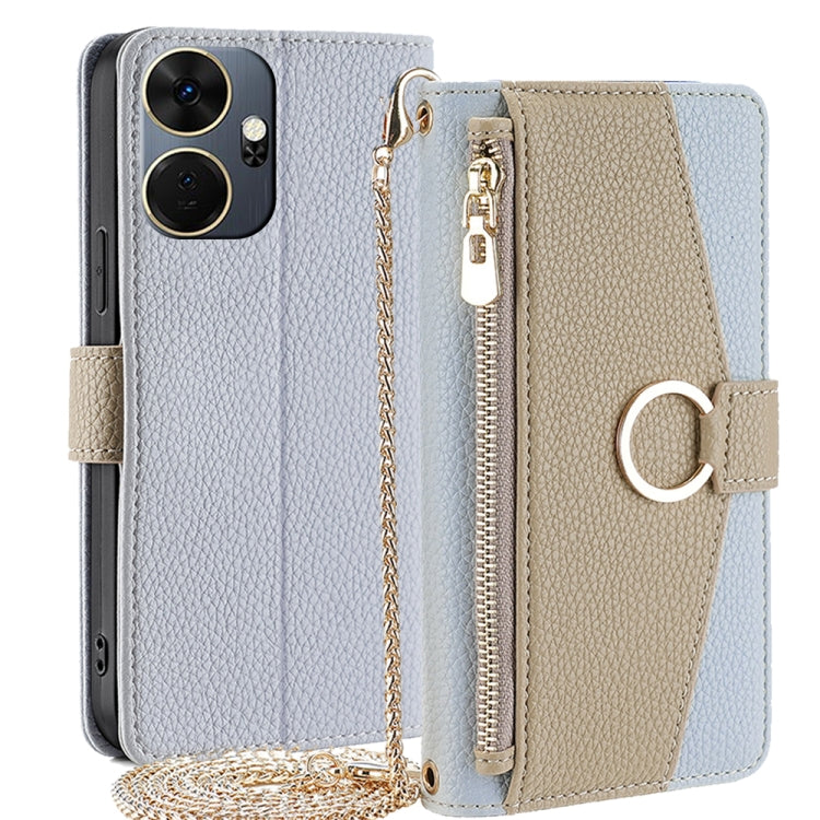 Crossbody Litchi Texture Leather Phone Case, For itel City 200 4G, For itel A100C 4G, For itel A90 4G, For itel A50 4G, For itel RS4 4G, For itel S24 4G, For itel P55+ 4G