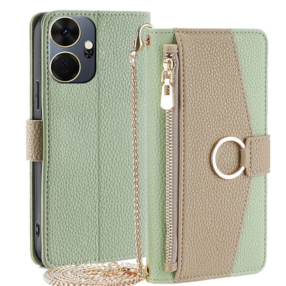 Crossbody Litchi Texture Leather Phone Case, For itel City 200 4G, For itel A100C 4G, For itel A90 4G, For itel A50 4G, For itel RS4 4G, For itel S24 4G, For itel P55+ 4G