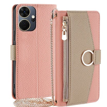 Crossbody Litchi Texture Leather Phone Case, For itel City 200 4G, For itel A100C 4G, For itel A90 4G, For itel A50 4G, For itel RS4 4G, For itel S24 4G, For itel P55+ 4G