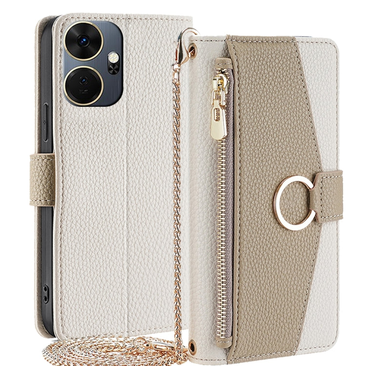 Crossbody Litchi Texture Leather Phone Case, For itel City 200 4G, For itel A100C 4G, For itel A90 4G, For itel A50 4G, For itel RS4 4G, For itel S24 4G, For itel P55+ 4G