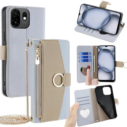 Crossbody Litchi Texture Leather Phone Case, For itel City 200 4G, For itel A100C 4G, For itel A90 4G, For itel A50 4G, For itel RS4 4G, For itel S24 4G, For itel P55+ 4G