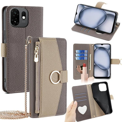 Crossbody Litchi Texture Leather Phone Case, For itel City 200 4G, For itel A100C 4G, For itel A90 4G, For itel A50 4G, For itel RS4 4G, For itel S24 4G, For itel P55+ 4G