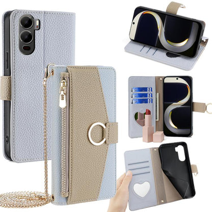 Crossbody Litchi Texture Leather Phone Case, For itel City 200 4G, For itel A100C 4G, For itel A90 4G, For itel A50 4G, For itel RS4 4G, For itel S24 4G, For itel P55+ 4G