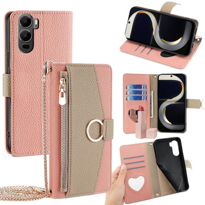 Crossbody Litchi Texture Leather Phone Case, For itel City 200 4G, For itel A100C 4G, For itel A90 4G, For itel A50 4G, For itel RS4 4G, For itel S24 4G, For itel P55+ 4G
