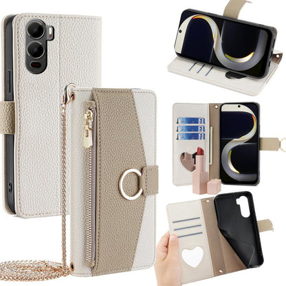 Crossbody Litchi Texture Leather Phone Case, For itel City 200 4G, For itel A100C 4G, For itel A90 4G, For itel A50 4G, For itel RS4 4G, For itel S24 4G, For itel P55+ 4G