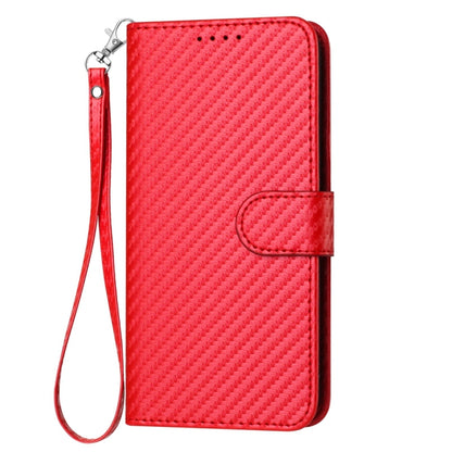 YX0070 Carbon Fiber Buckle Leather Phone Case with Lanyard, For Tecno Camon 20 / 20 Pro 4G, For Tecno Spark 10C, For Tecno Spark 10 4G, For Tecno Spark Go 2023, For Tecno Spark 10 Pro, For Tecno Pova 4, For Tecno Pova 2