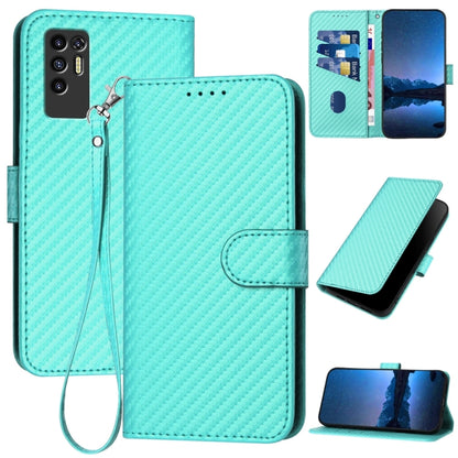 YX0070 Carbon Fiber Buckle Leather Phone Case with Lanyard, For Tecno Camon 20 / 20 Pro 4G, For Tecno Spark 10C, For Tecno Spark 10 4G, For Tecno Spark Go 2023, For Tecno Spark 10 Pro, For Tecno Pova 4, For Tecno Pova 2